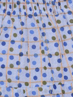 blue cotton aline skirt - 17589173 - Standard Image - 3