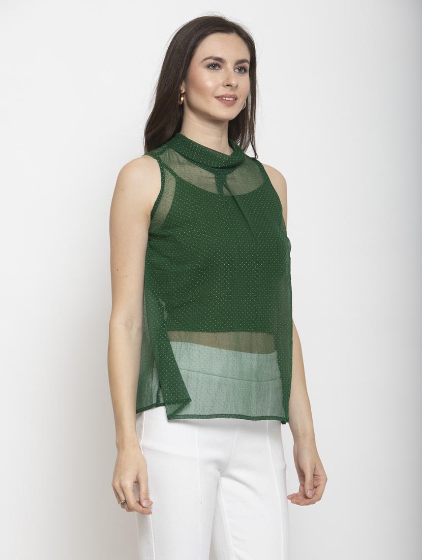 turtle neck embellished top - 17589183 - Zoom Image - 3
