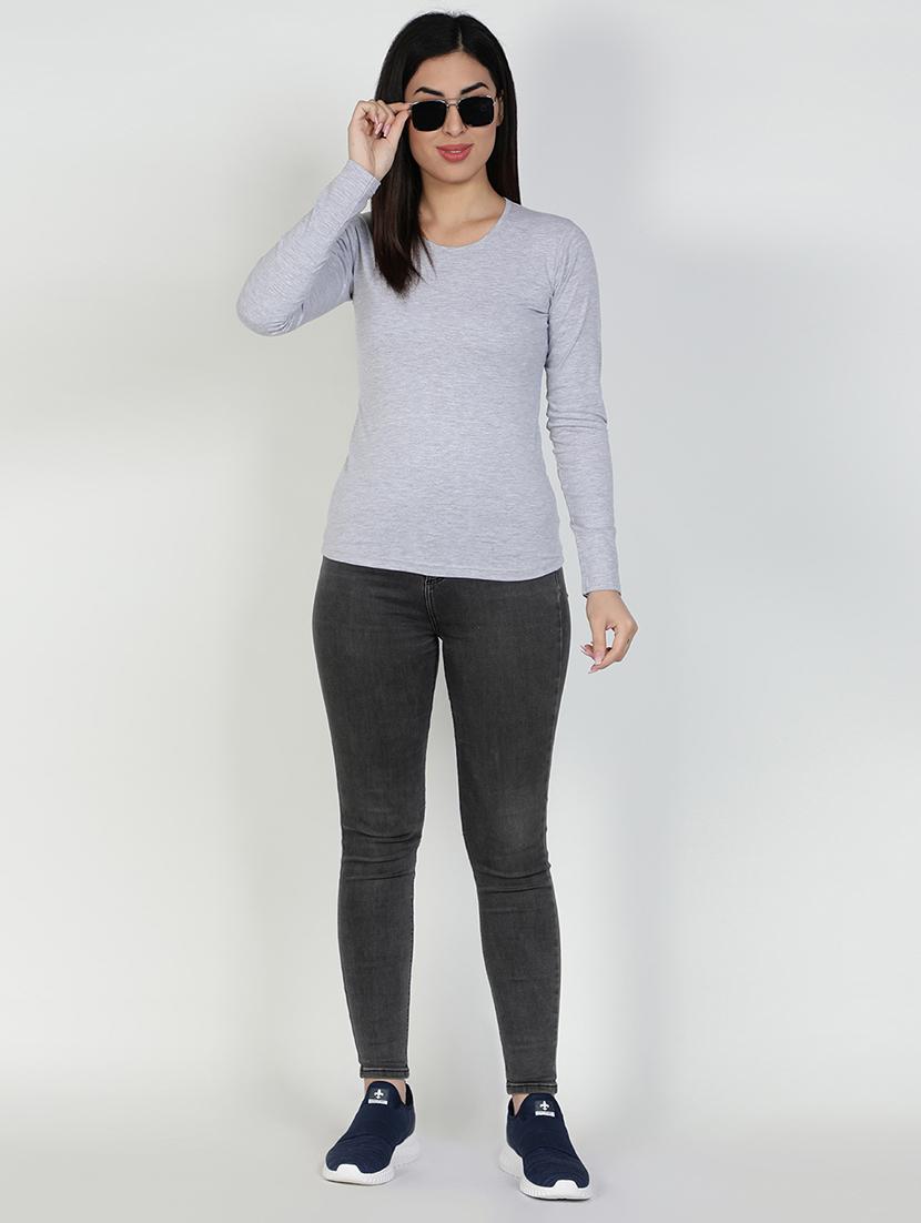 round neck solid tee - 17590308 - Zoom Image - 4