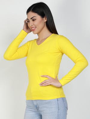 v-neck solid tee - 17590325 - Standard Image - 2
