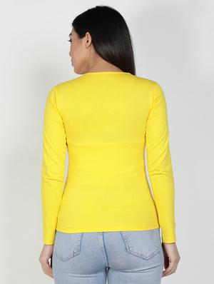 v-neck solid tee - 17590325 - Standard Image - 3