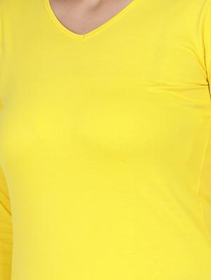 v-neck solid tee - 17590325 - Standard Image - 5