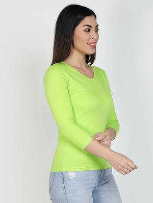 v neck solid tee - 17590337 - Standard Image - 2