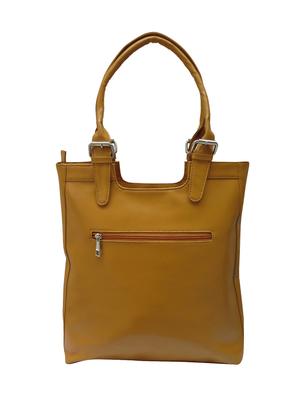 tan leatherette (pu) regular handbag - 17590367 - Standard Image - 2