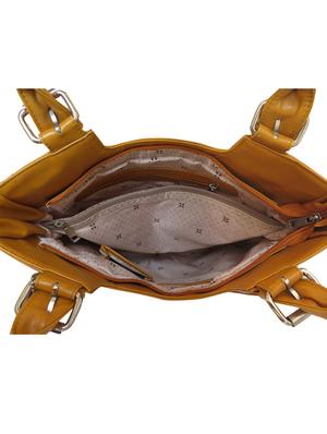 tan leatherette (pu) regular handbag - 17590367 - Standard Image - 3