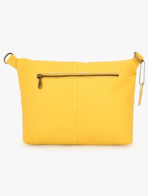 yellow leather messenger handbag - 17590387 - Standard Image - 2