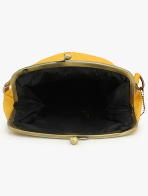 yellow leather messenger handbag - 17590387 - Standard Image - 3