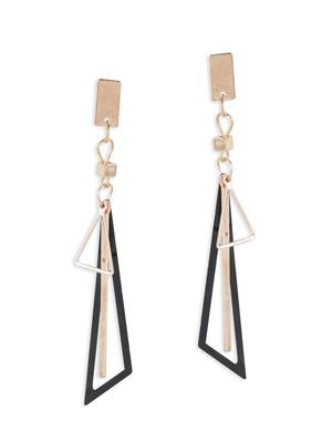 black metal drop earring - 17590449 - Standard Image - 2