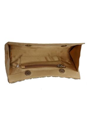 gold silk ethnic clutch - 17590642 - Standard Image - 3