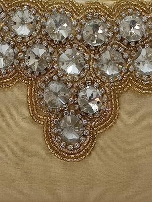 gold silk ethnic clutch - 17590642 - Standard Image - 4