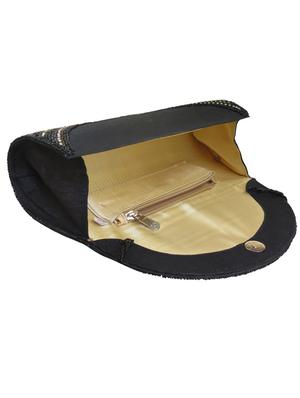 black silk ethnic clutch - 17590644 - Standard Image - 3