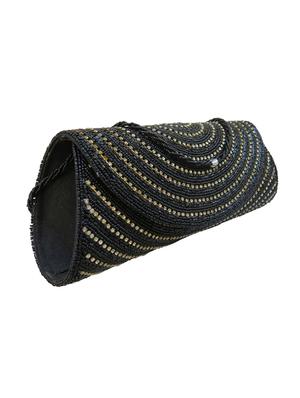 black silk ethnic clutch - 17590644 - Standard Image - 5