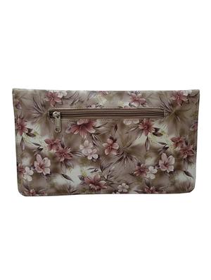 beige leatherette (pu) envelope clutch - 17590646 - Standard Image - 2