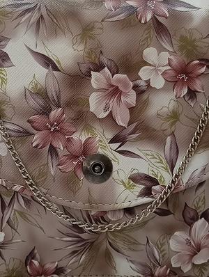 beige leatherette (pu) envelope clutch - 17590646 - Standard Image - 4