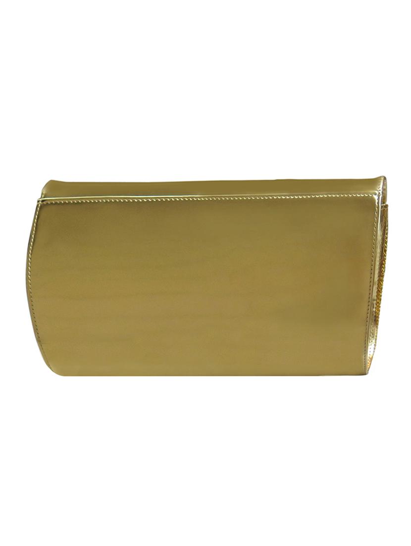 gold leatherette (pu) envelope clutch - 17590649 - Zoom Image - 2
