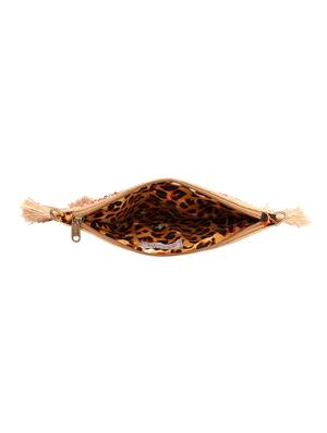 beige jute regular clutch - 17590651 - Standard Image - 3