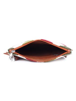 multi colored canvas regular clutch - 17590652 - Standard Image - 3