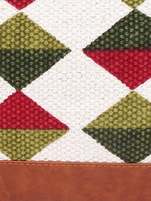 multi colored canvas regular clutch - 17590652 - Standard Image - 4