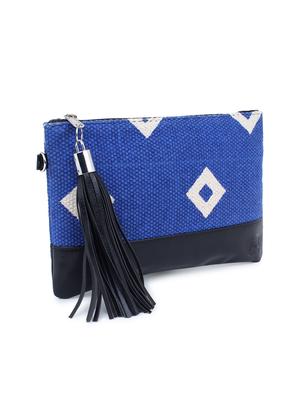 blue canvas regular clutch - 17590653 - Standard Image - 5