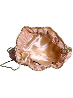 orange silk ethnic clutch - 17590661 - Standard Image - 3