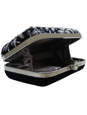 black velvet box clutch - 17590662 - Standard Image - 3
