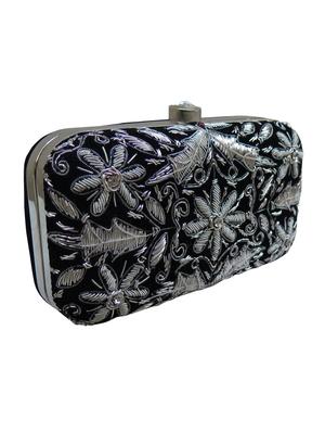 black velvet box clutch - 17590662 - Standard Image - 5