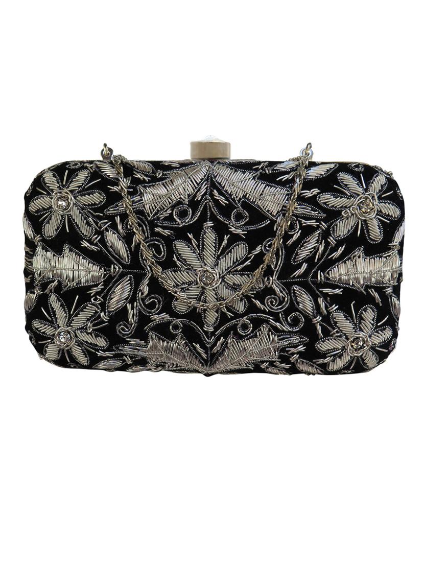 black velvet box clutch - 17590662 - Zoom Image - 1
