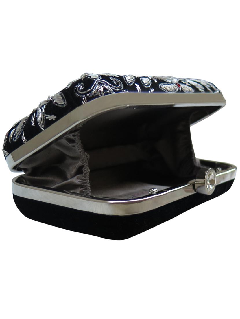 black velvet box clutch - 17590662 - Zoom Image - 3