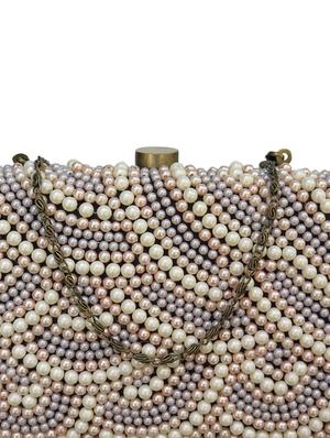 grey satin box clutch - 17590664 - Standard Image - 4