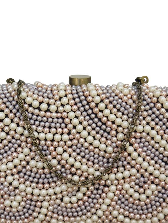 grey satin box clutch - 17590664 - Zoom Image - 4