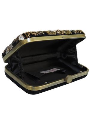 black velvet box clutch - 17590666 - Standard Image - 3