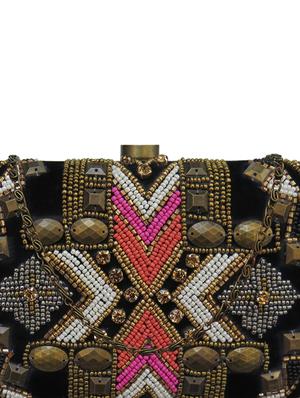 black velvet box clutch - 17590666 - Standard Image - 4