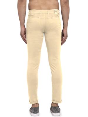 beige solid chinos - 17591068 - Standard Image - 3