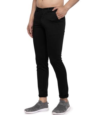 black solid chinos - 17591070 - Standard Image - 2