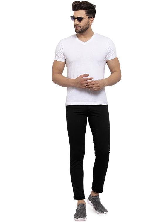 black solid chinos - 17591070 - Zoom Image - 4