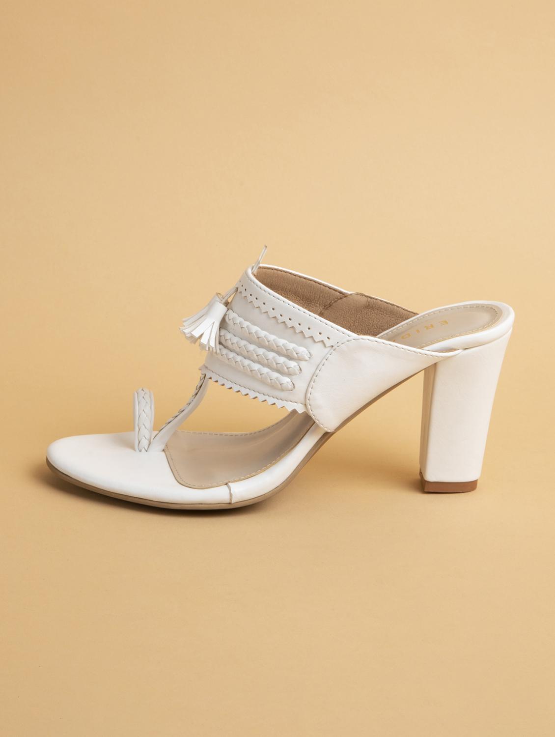white slip on sandals - 17591896 - Zoom Image - 3