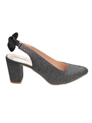 grey synthetic slip on pumps - 17591911 - Standard Image - 2