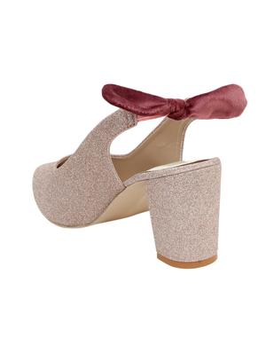 pink synthetic slip on pumps - 17591912 - Standard Image - 3