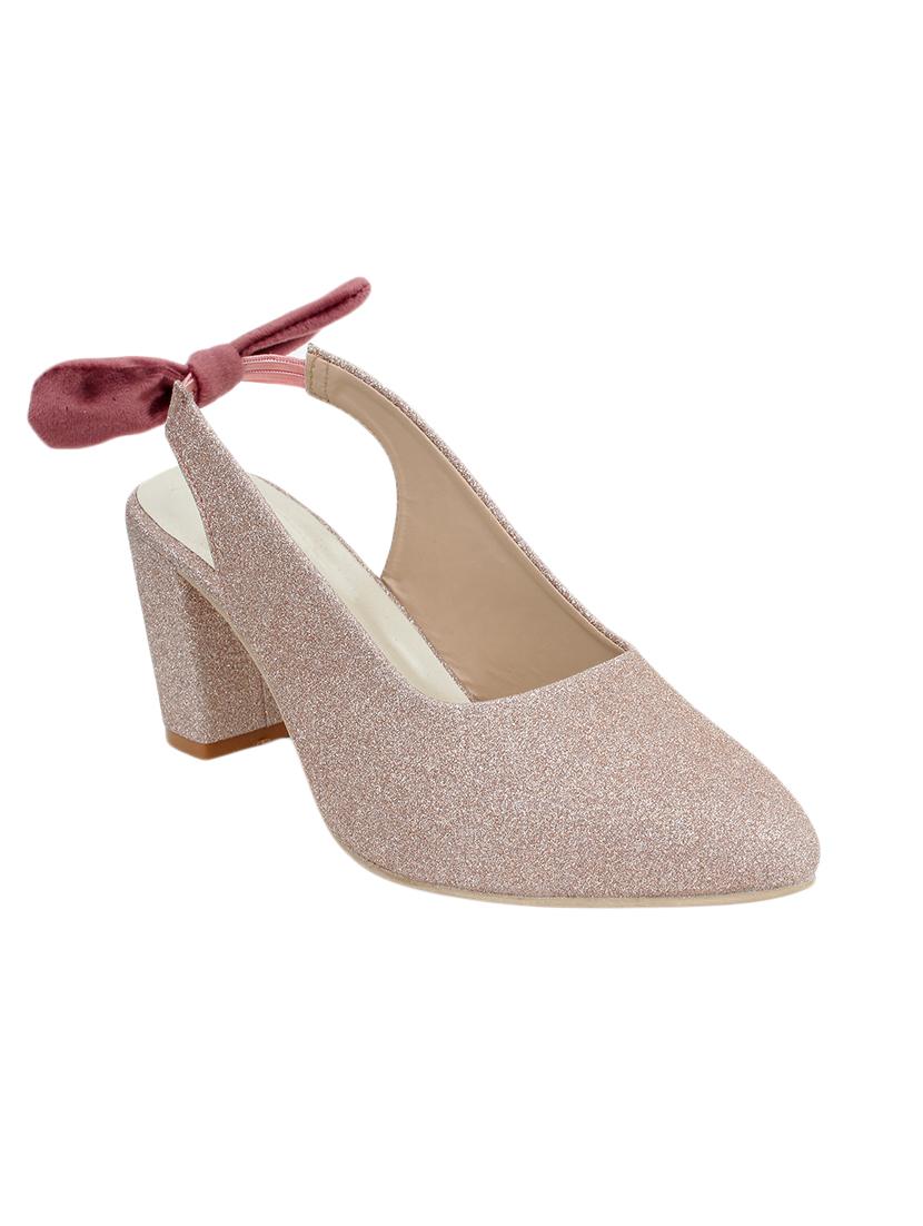 pink synthetic slip on pumps - 17591912 - Zoom Image - 1