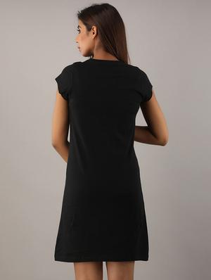 round neck shift dress - 17592067 - Standard Image - 3
