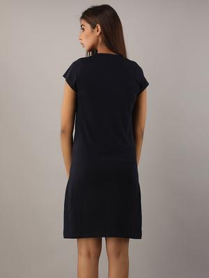 round neck shift dress - 17592068 - Standard Image - 3