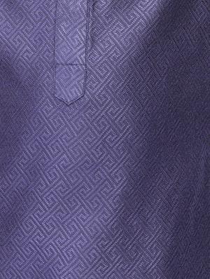 blue cotton kurta set - 17592120 - Standard Image - 5
