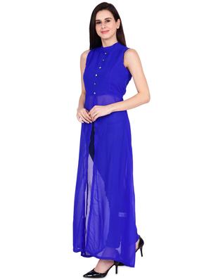 front slit maxi tunic - 17592161 - Standard Image - 2