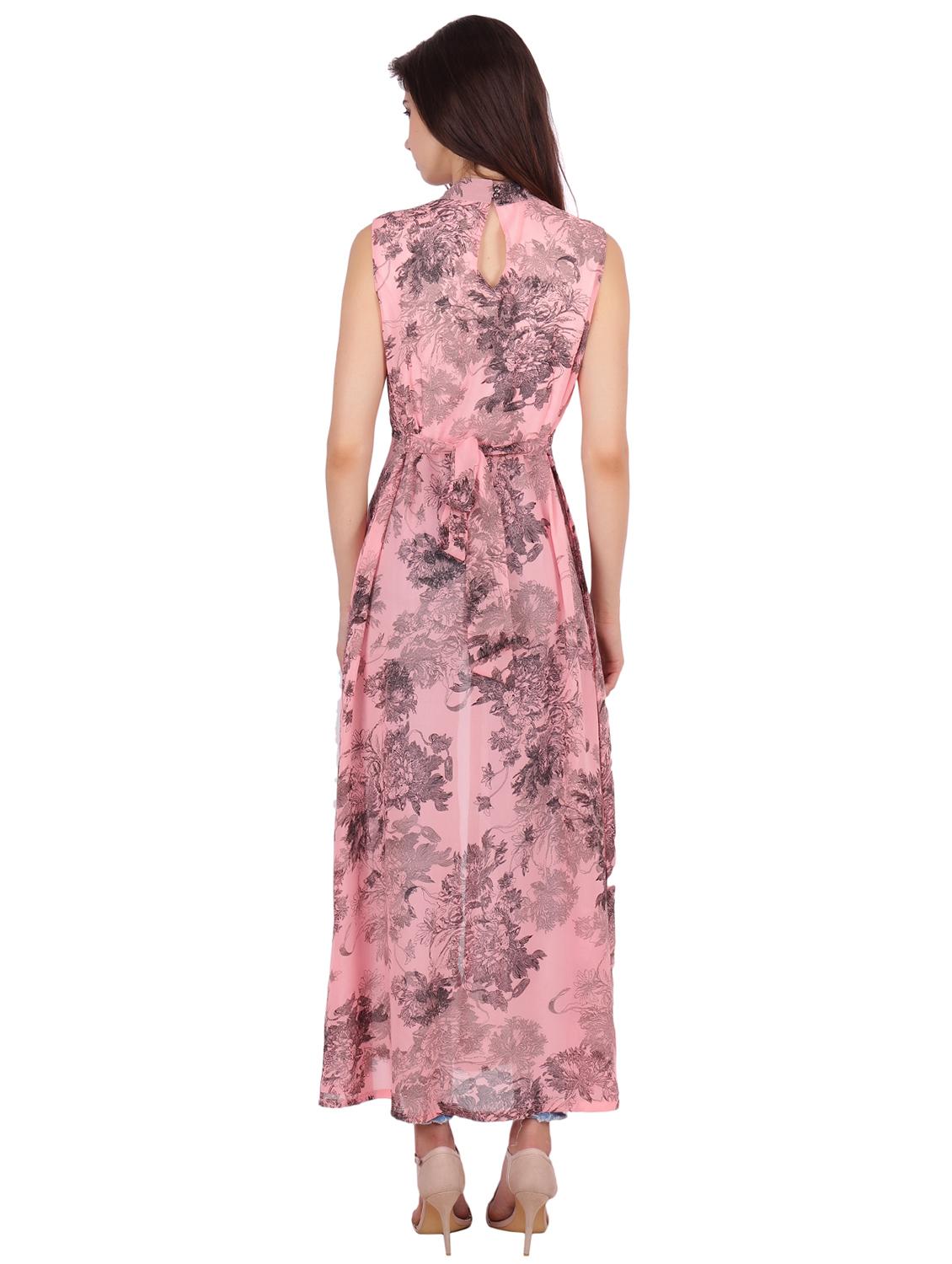 tie back floral maxi tunic - 17592167 - Zoom Image - 3