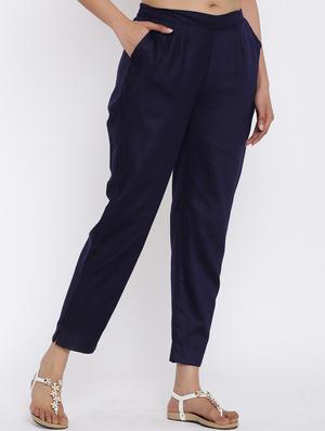 mid rise flat front trouser - 17592253 - Standard Image - 2