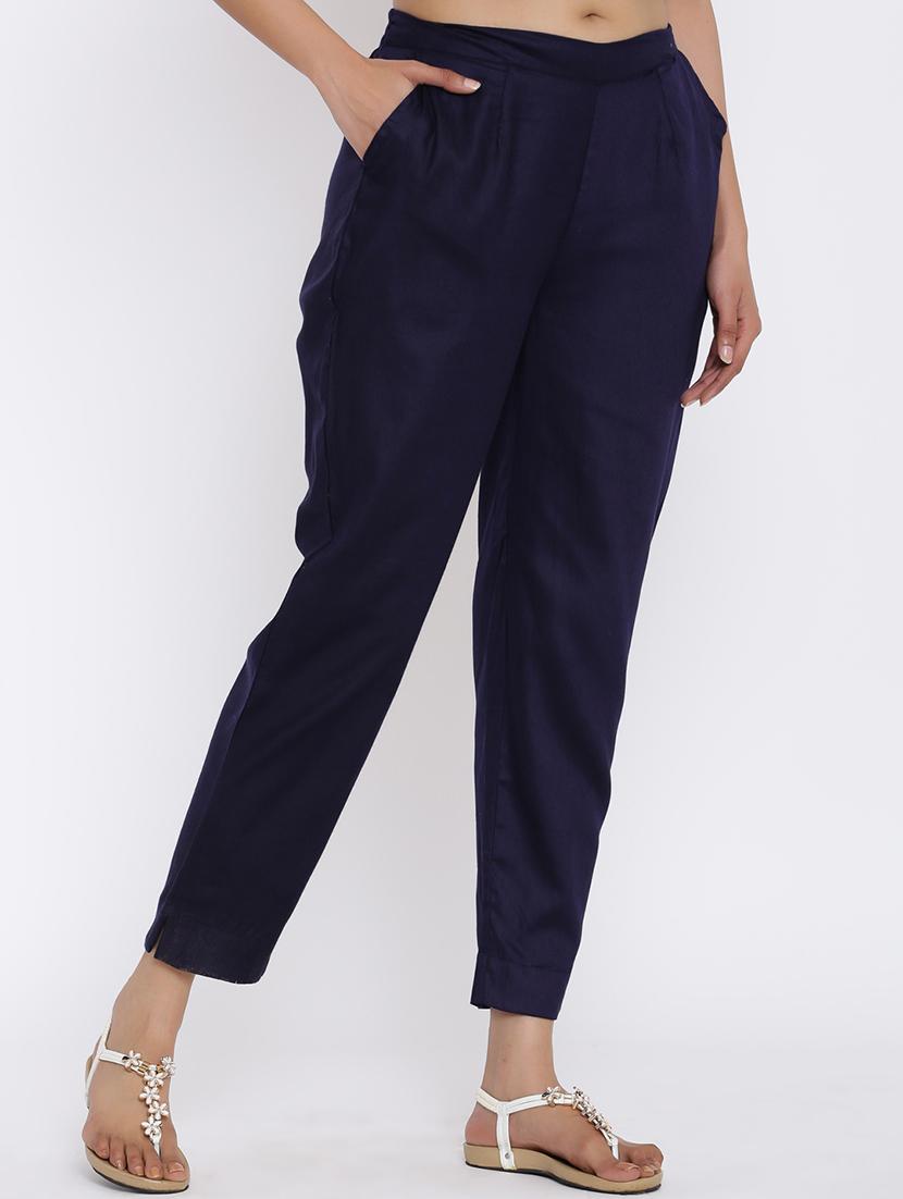 mid rise flat front trouser - 17592253 - Zoom Image - 2