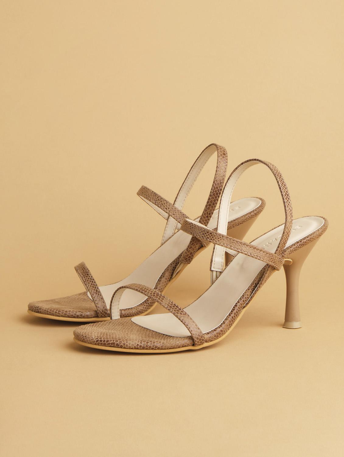 beige ankle strap heels sandal - 17592257 - Zoom Image - 1