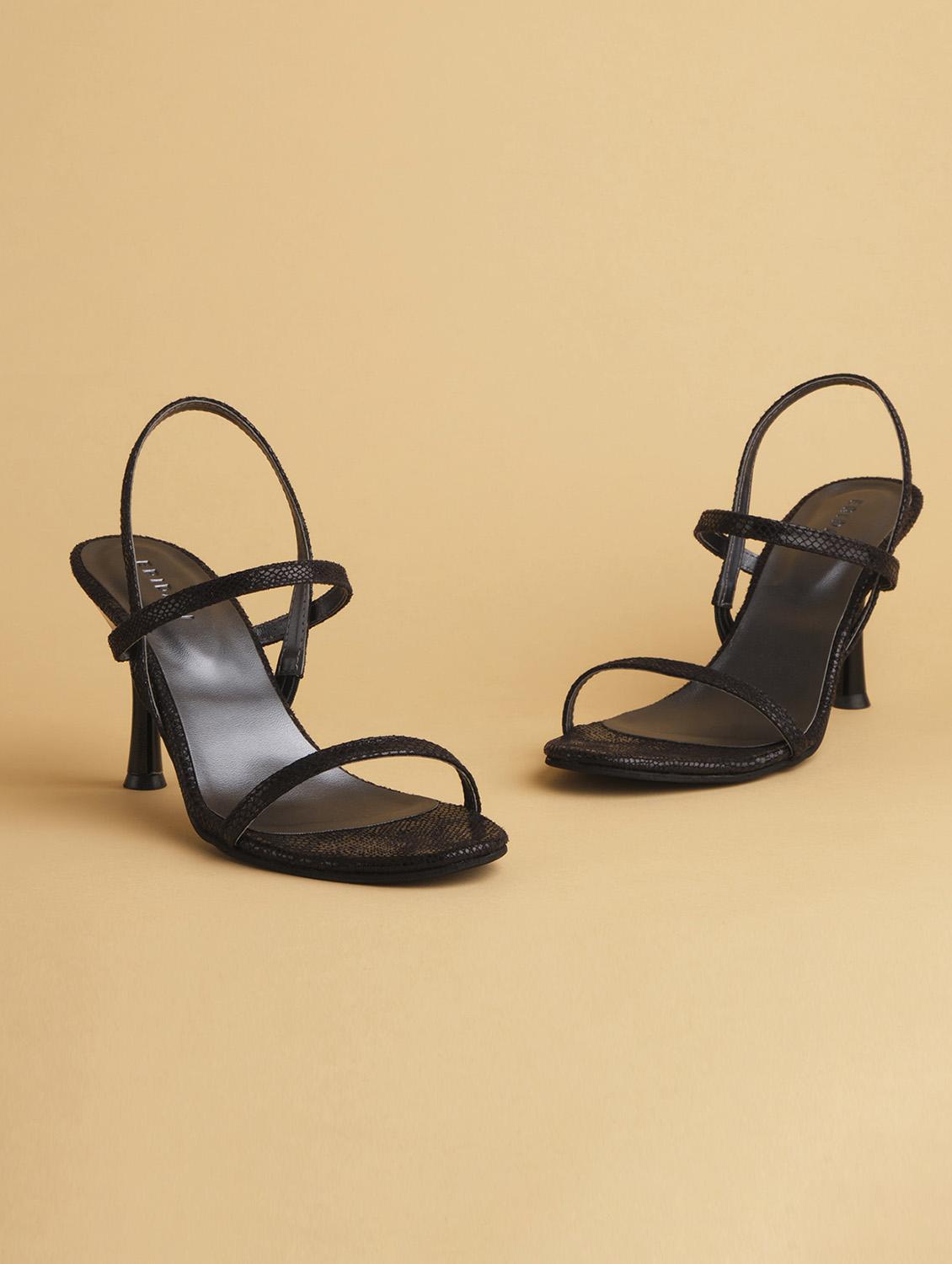 black ankle strap heels sandal - 17592258 - Zoom Image - 2