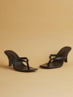 black t-strap sandals - 17592721 - Standard Image - 2