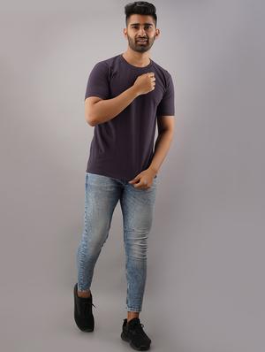 grey solid t-shirt - 17592846 - Standard Image - 4